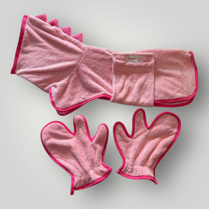 Dino Soft Bathrobes and Mittens