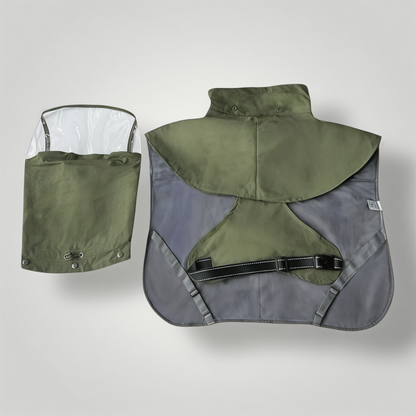Premium Dog Raincoat with Detachable Transparent Head Cover