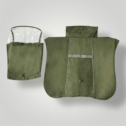 Premium Dog Raincoat with Detachable Transparent Head Cover