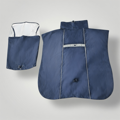 Premium Dog Raincoat with Detachable Transparent Head Cover